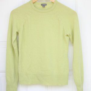 Ann Taylor Apple Green Cashmere Sweater